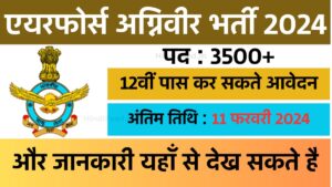 Air Force Agniveer Recruitment 2024